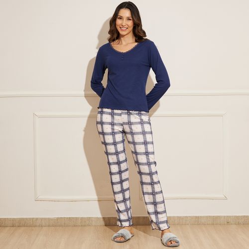 Pijama Feminino Estampa Xadrez