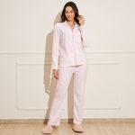 Pijama-Feminino-Fleece-Pied-Poule