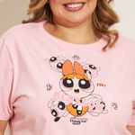 Camiseta-Feminina-Plus-Size-Meninas-Super-Poderosas-Rosa