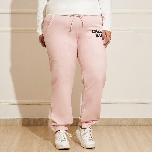 Calça Feminina Plus Size Moletom Call Me Babe