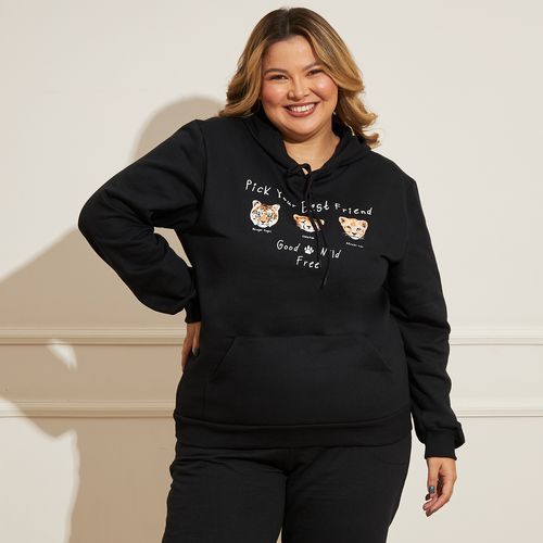 Jaqueta Feminina Plus Size Basic Sou Tigre