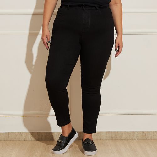 Calça Feminina Plus Size Sarja Skinny