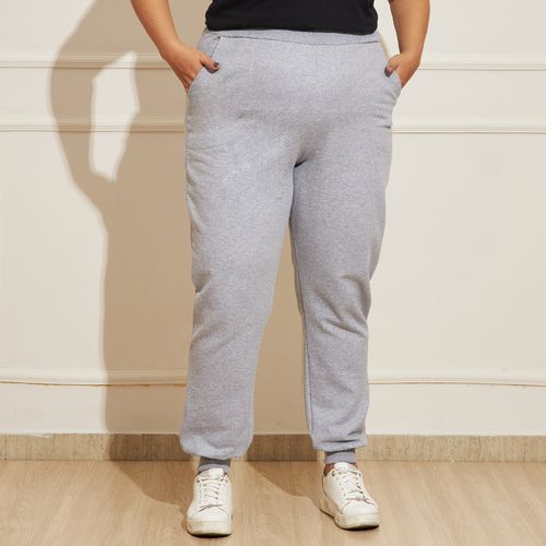 Calça Feminina Plus Size Jogger Moletom