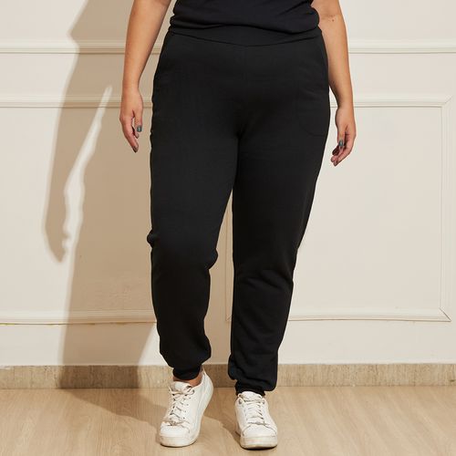 Calça Feminina Plus Size Jogger Moletom