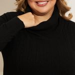 Blusa-Feminina-Plus-Size-Tricot-Cable-Preto