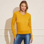 Sueter-Feminino-Basic-Sou-Gola-V---Amarelo