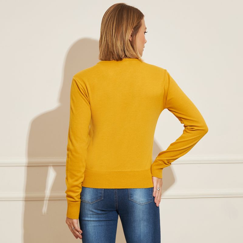 Sueter-Feminino-Basic-Sou-Gola-V---Amarelo