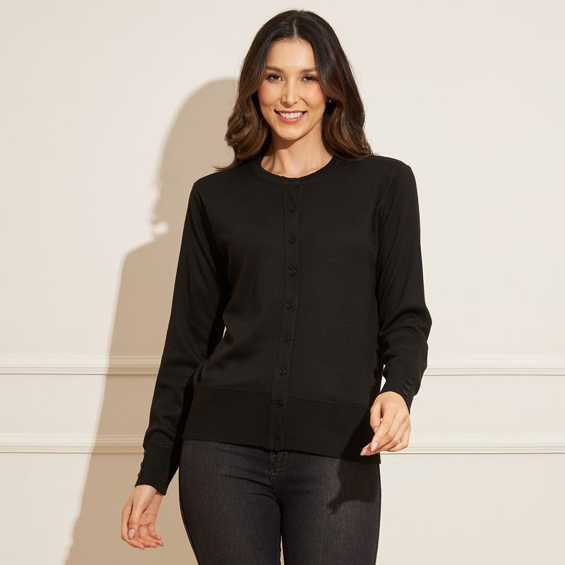 Cardigan-Feminino-Basic-Sou-Gola-Careca---Preto
