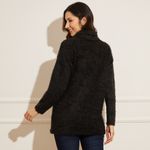 Blusa-Feminina-Tricot-Gola-Alta-Pelos-Preto