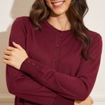 Cardigan-Feminino-Basic-Sou-Gola-Careca---Vinho