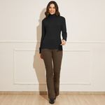 Blusa-Feminina-Tricot-Gola-Alta-Trancada-Preto