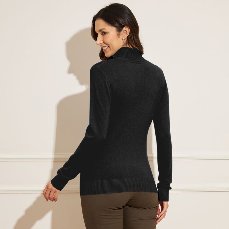 Blusa-Feminina-Tricot-Gola-Alta-Trancada-Preto