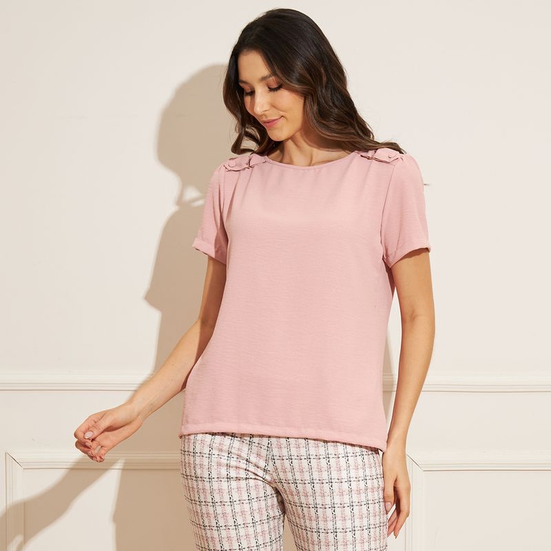 Blusa-Feminina-Ombro-Fivela-Rosa