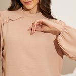Blusa-Feminina-Manga-Bufante-Bege