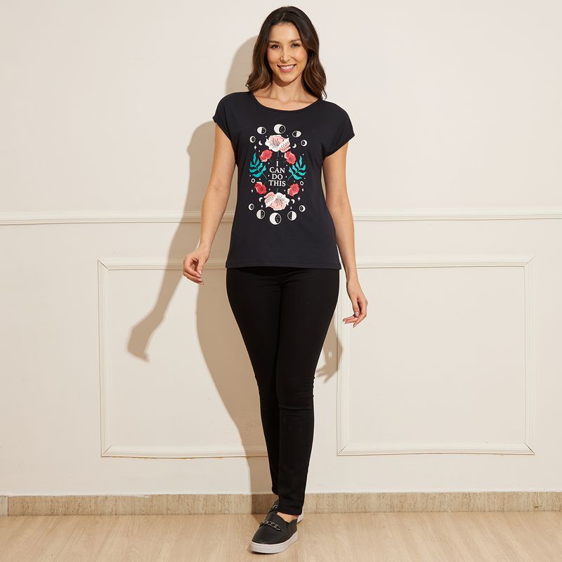 Blusa-Feminina-Viscose-I-Can-Do-This