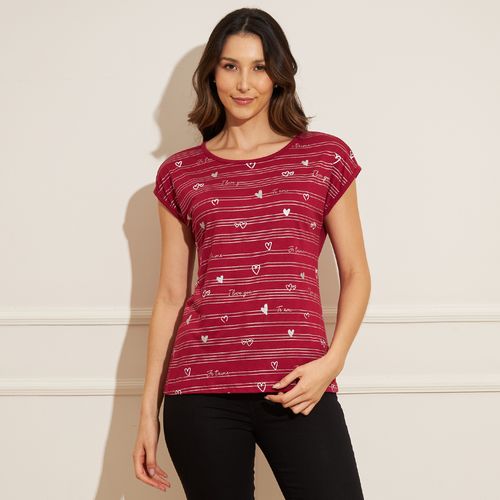 Blusa Feminina Viscose I Love You