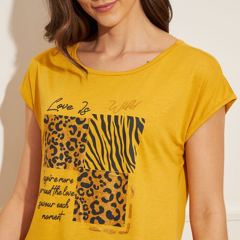 Blusa-Feminina-Viscose-Love-Is-Wild