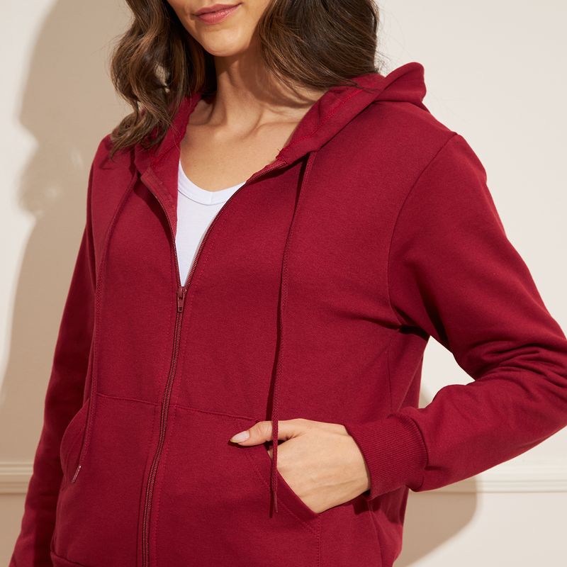 Blusa-de-Moletom-Feminino-Basic-Sou-com-Capuz---Vinho