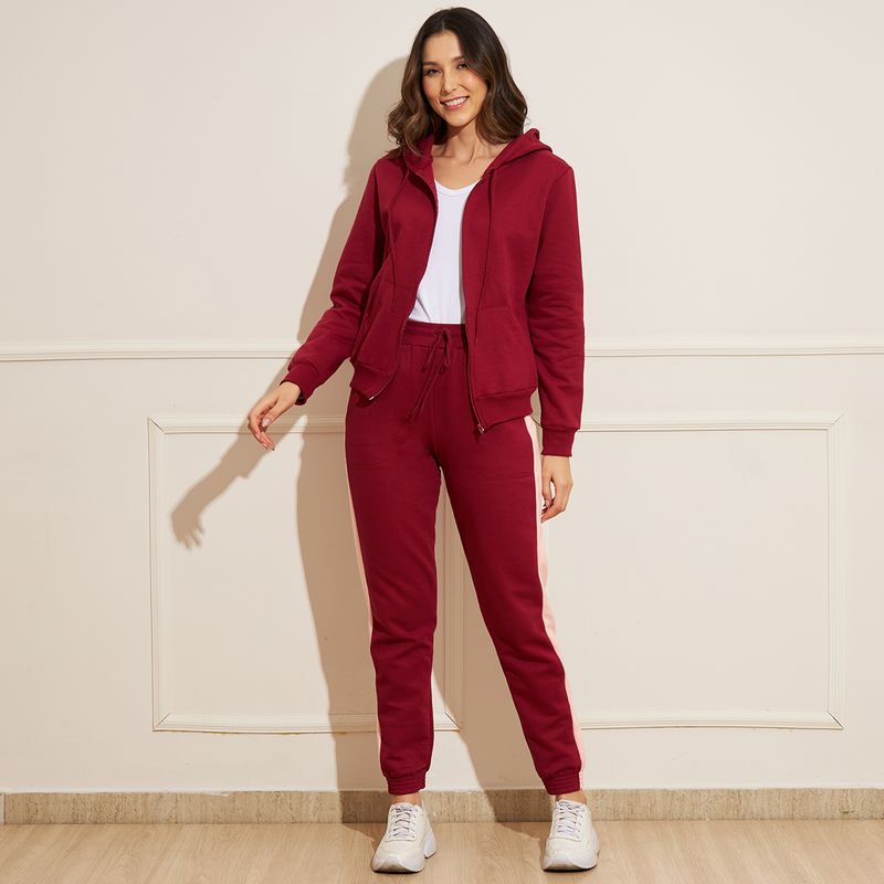 Calca-de-Moletom-Feminina-Basic-Sou-Jogger-Com-Elastico---Vinho
