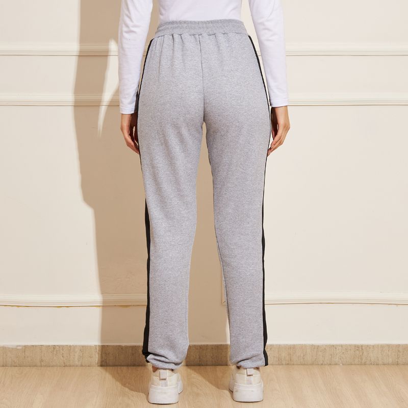 Calca-de-Moletom-Feminina-Basic-Sou-Jogger-Com-Elastico---Cinza