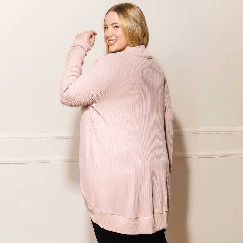 Cardigan-Feminino-Plus-Size-Rovitex-Alongado-Rosa