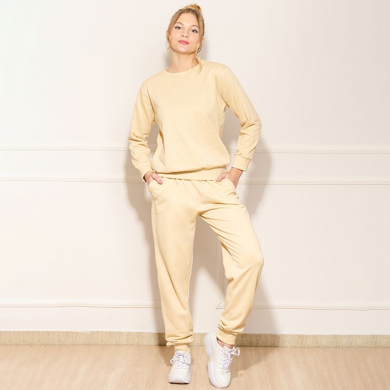 Blusa-de-Moletom-Feminina-Basica---Bege