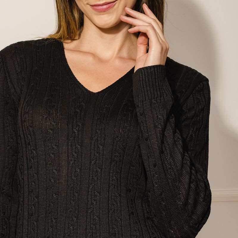Sueter-Feminino-Tricot-Trancinhas---Preto
