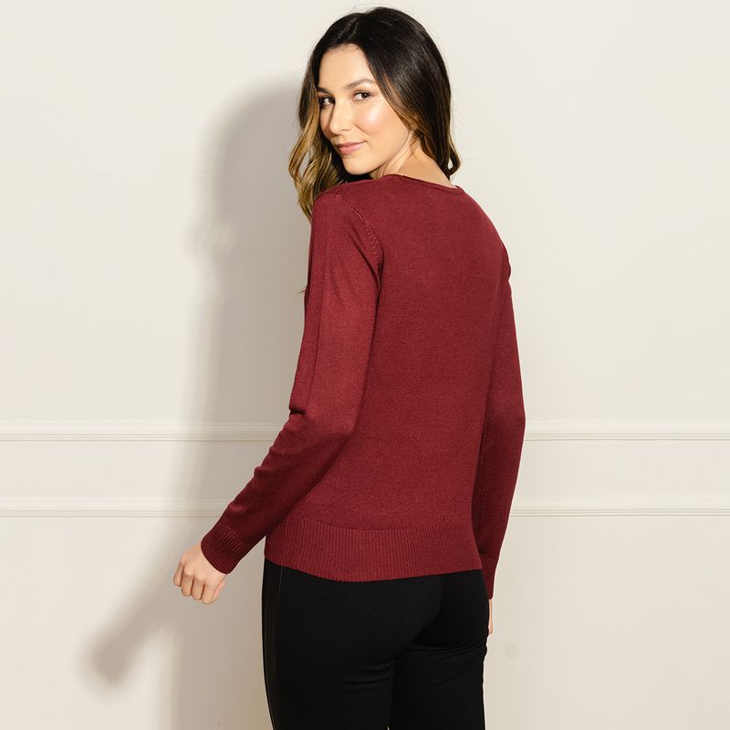 Sueter-Feminino-Tricot-Gola-Canoa---Vinho