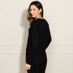 Sueter-Feminino-Tricot-Gola-Canoa---Preto