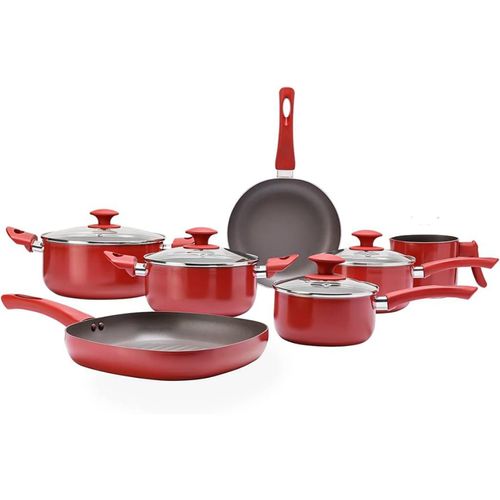 Jogo de Panelas 7 peças Brinox Antares - Vermelho