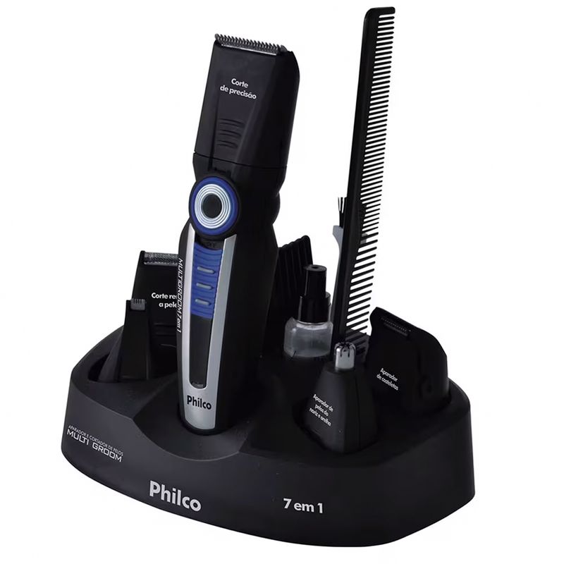 Aparador-e-Cortador-de-Pelos-Philco-Philco-Multigroom-7-em-1-Bivolt