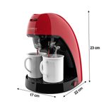 Cafeteira-Cadence-Single-Colors-CAF211-2-Xicaras-Vermelha-127V