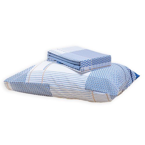 Jogo de Cama Casal Caio - Azul