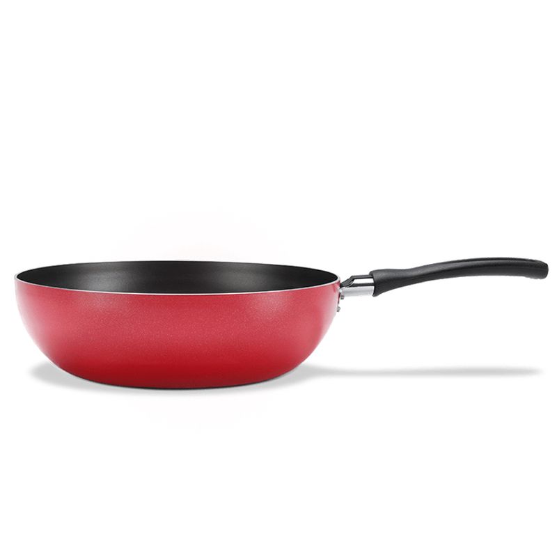 Frigideira-Wok-24cm-Antiaderente---Vermelho