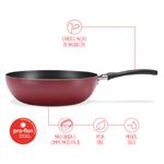 Frigideira-Wok-24cm-Antiaderente---Vermelho