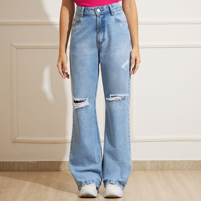 Calca-Feminina-Jeans-Wide-Leg---Azul