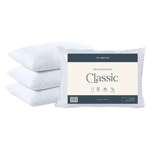 Travesseiro Classic Microfibra - Branco