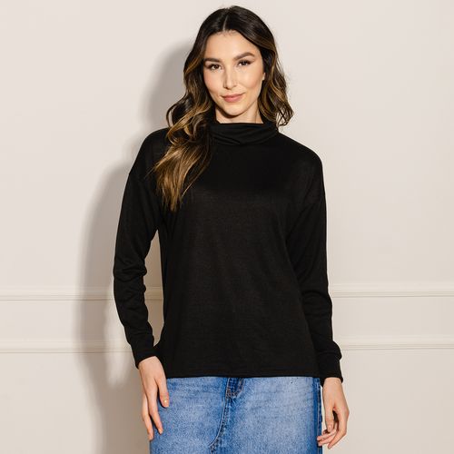 Blusa Feminina Tricot Gola Alta