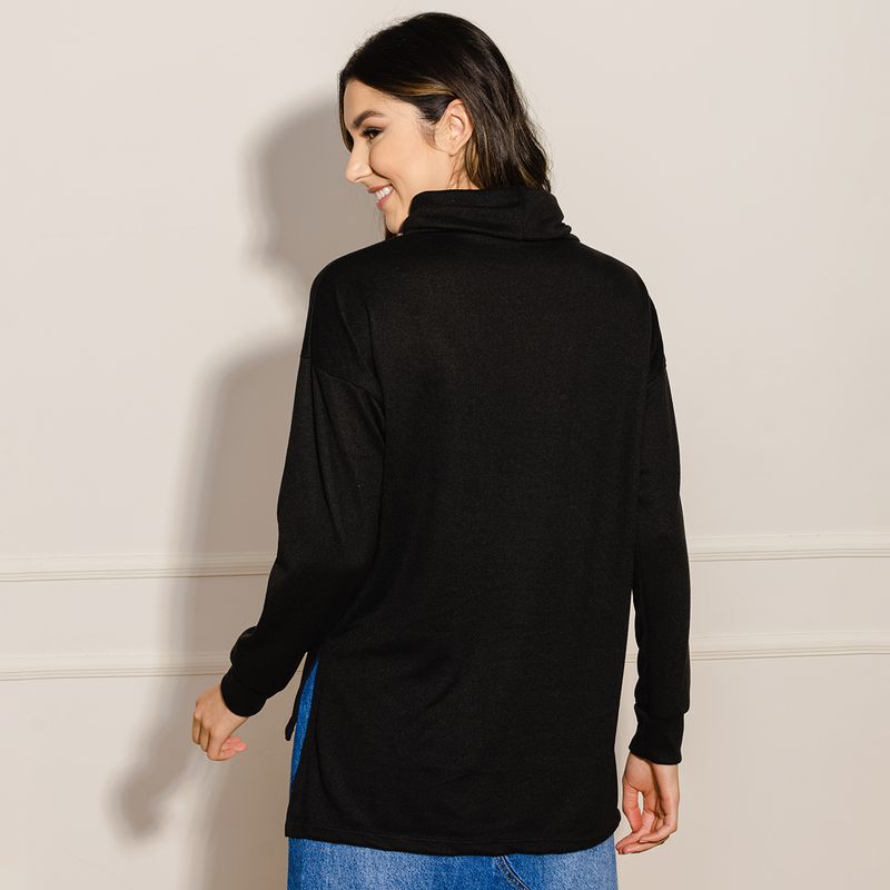Blusa-Feminina-Tricot-Gola-Alta