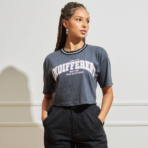 Blusa Feminina Cropped Indifferent