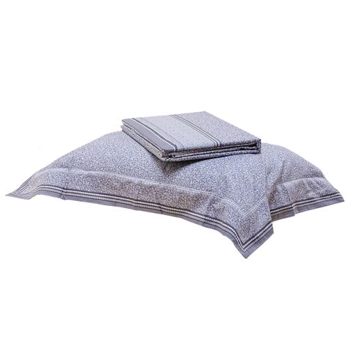 Jogo de Cama King Percalle - Cinza