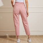 Calca-Feminina-Jeans-Mom-Cargo---Rosa