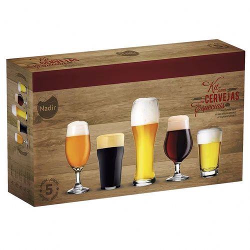 Kit 5 Copos Transparente para Cerveja