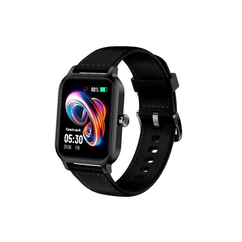 Smartwatch 14225 Pulseira em Couro Bluetooth 5.0 Monitoramento Notificações Modos Esportivos Preto – Level