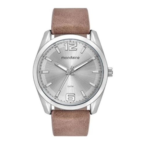 Relógio Masculino Mondaine Analógico com Pulseira em Courino