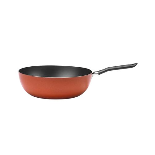 Frigideira Alta Brinox Wok Fun Antiaderente Terracota 24 cm