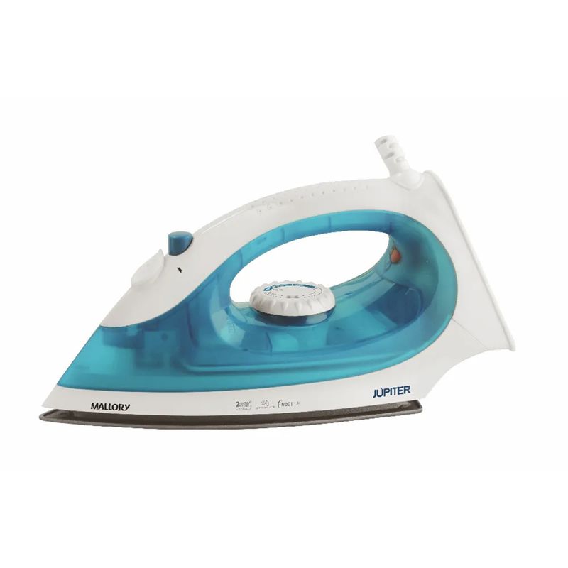Ferro-de-Passar-a-Vapor-e-Seco-Mallory-Jupiter-2-em-1-Antiaderente-1200W-127V-Azul-e-Branco