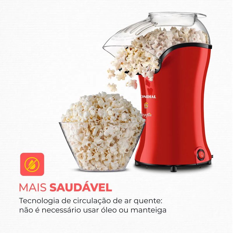 Pipoqueira-Mondial-Popflix-PP-03-1200W-127V-Vermelho