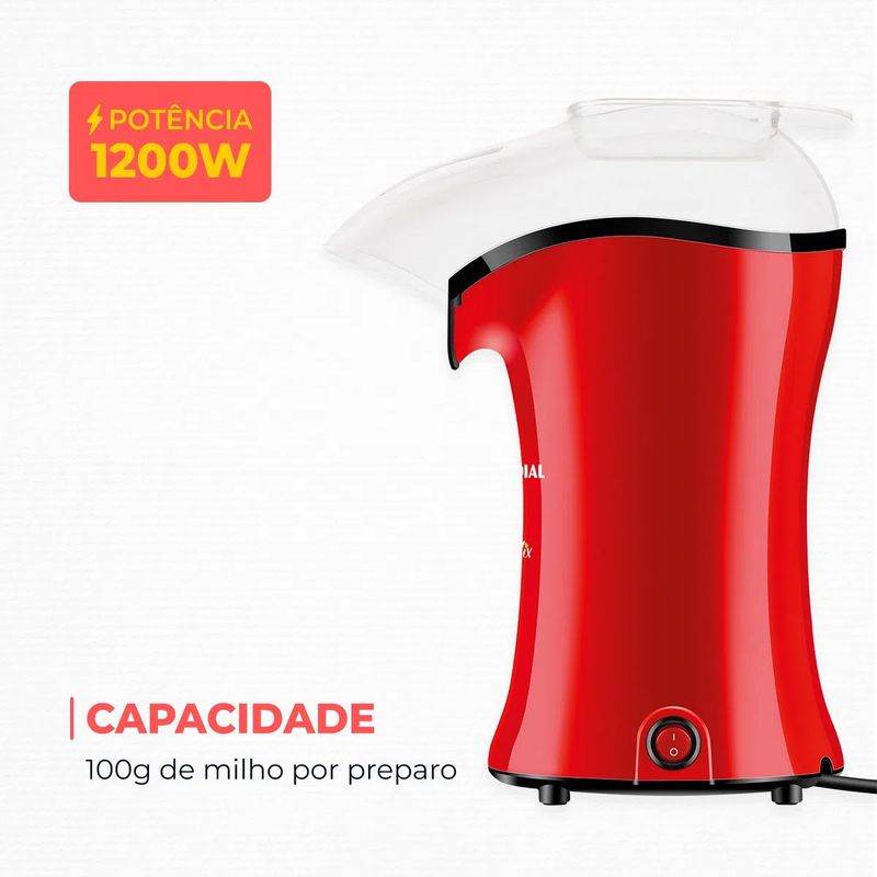 Pipoqueira-Mondial-Popflix-PP-03-1200W-127V-Vermelho