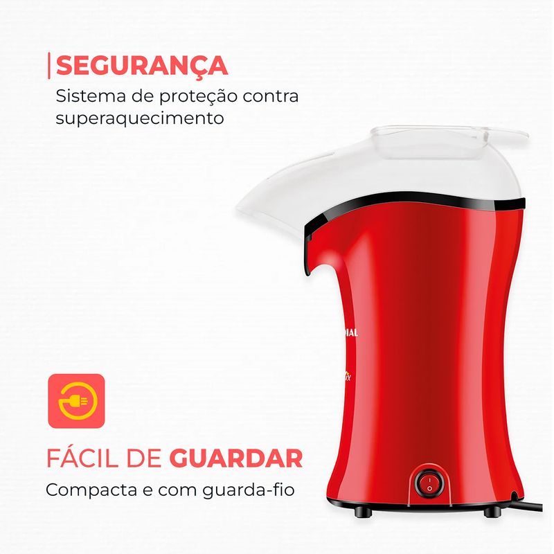 Pipoqueira-Mondial-Popflix-PP-03-1200W-127V-Vermelho